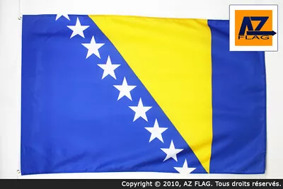 BOSNIA AND HERZEGOVINA FLAG 5' X 8' - BOSNIAN HERZEGOVINIAN BIG FLAGS 150 X 250 • $25