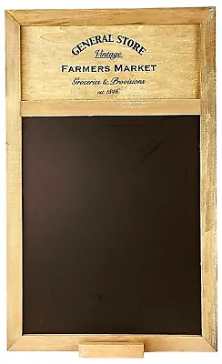 £12.95 • Buy Vintage Rustic Chalk Board General Store Blackboard Memo Message Wall Hanging