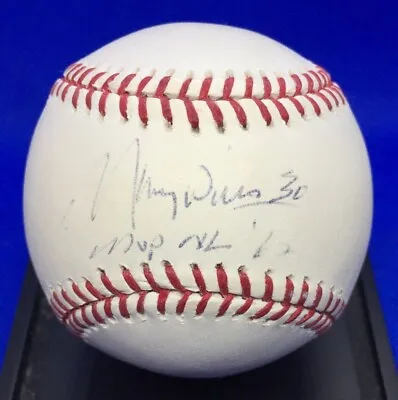 MAURY WILLS Signed BASEBALL Rawlings MLB LA Dodgers Autograph • $19.99