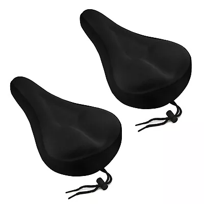 2 Pack Bike 3D Gel Saddle Seat Cover Bicycle Soft Comfort Pad Cushion Padded • $10.79