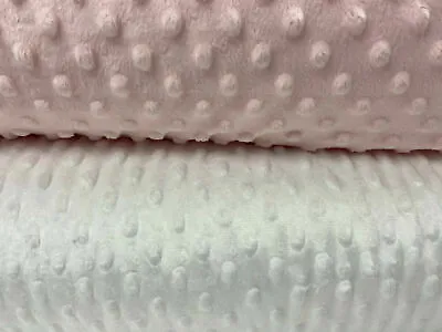£3.75 • Buy Baby/Nursery Dimple Fleece Fabric By The 1/2 Metre Various Colours Embossed Dot