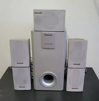 Panasonic 5.1 Surround Sound Speakers SD-PC89 SB-AFC95 SB-W95 Set Of 6 • $99.99