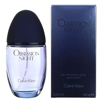 Ck Calvin Klein Obsession Night 100ml Eau De Parfum Spray Brand New & Sealed • £22.74