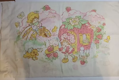 Pillowcase Strawberry Shortcake 1 Standard Size Vintage Retro • $20