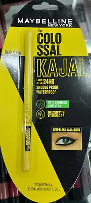 Maybelline New York Colossal Kajal Waterproof Long Lasting 24Hrs Stay (1 Pcs) • $10.39