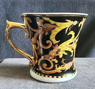 Versace Barocco By Rosenthal Gold Handled Baroque Coffee Cup/Mug MINT! • $65