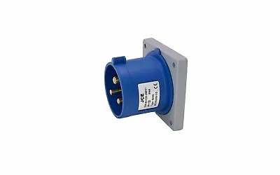 Jce 16a 3 Pin Panel Mounted Appliance Inlet Plug 240v Ip44 Splashproof • £2.99