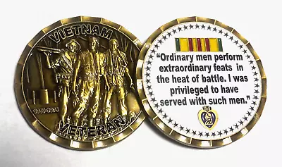 Vietnam Veteran Challenge Coin Army Marines Navy Air Force Coast Guard • $16.99