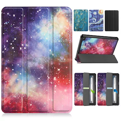  For Kindle Fire 7 2022 12th Gen Tablet Hard Shell Flip Tri Fold Stand Cover • $13.99