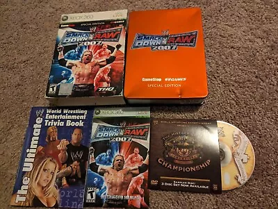 **NO GAME** WWE SmackDown VS. RAW 2007: Special Edition Xbox 360 Tin Only • $65.56