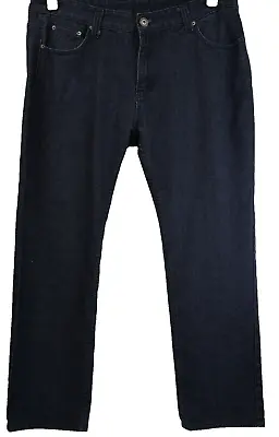 Mens Jeans-Kangaroo Poo-Dark Blue Waist 36in-Leg30in-Used Condition-(EBSK1827) • £14.99