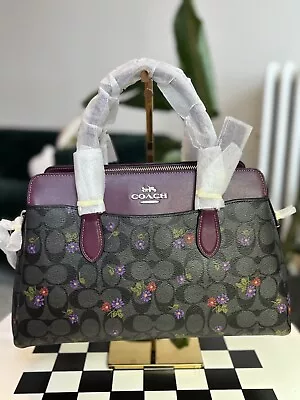 AUTHENTIC Coach - Darcie / Carryall Signature Canvas Country Floral Spring Bag • $237.49