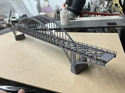 19” Super Span Z Scale Suspension Bridge Double Track Laser Cut Kit For Marklin • $85