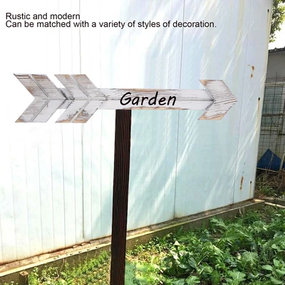 £15.35 • Buy (White)2PCS Wooden Arrows Decor Sign Wall Art Decor Farmhouse Courtyard Wedding