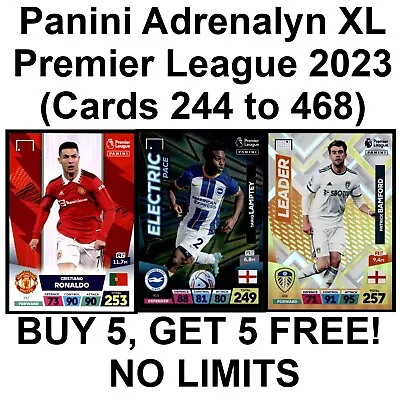 £1 • Buy Panini Premier League Adrenalyn XL 2023 (244 To 468) **Please Select Cards**