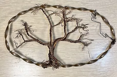 Copper Wire Tree Of Life Hanging Art Sculpture • $32