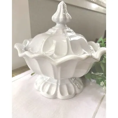 T & R Boote Sydenham White Ironstone Covered Vegetable Dish Circa 1854 • $299.99