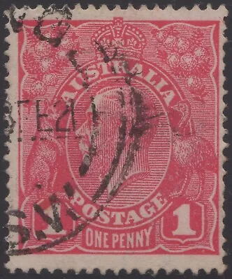 Australia KGV 1d Red SW Feb 1921 Pmk • $1.99