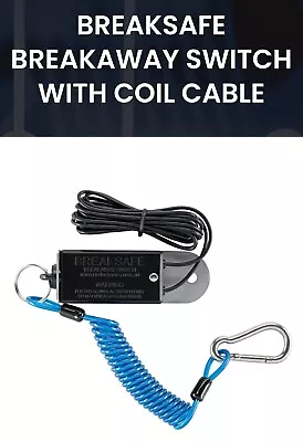 Breaksafe Switch With Coil Cable For Breakaway 6000 - Caravan Rv Trailer 5000 • $49.97