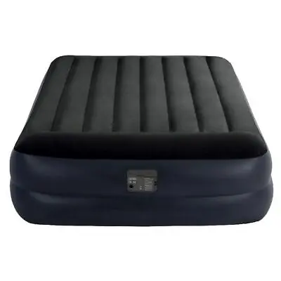 Intex Queen Deluxe Plus Pillow Rest Air Bed With Built In Pump 152 X 203 X 42 Cm • £79.95