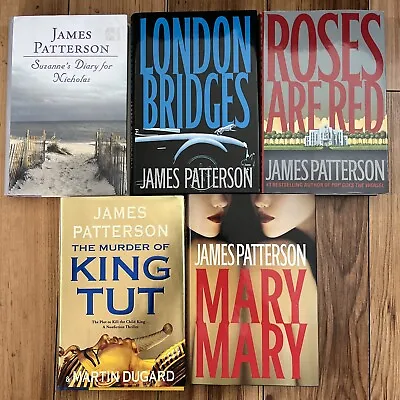 LOT Of 5 HCDJ By James Patterson Mary Mary Roses Are Red London Bridges… • $25