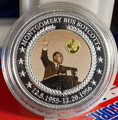 2018 Bradford Exchange - Martin Luther King Jr. Commemorative Proof ~Bus Boycott • $1.99