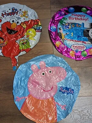 3X Aluminium Foil Helium Balloon Peppa Pig Thomas Elmo Birthday Party Decoration • $5.55