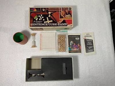 Vintage 1971 SCRABBLE Sentence Cube Game #96 In Original Box Complete • $16.99