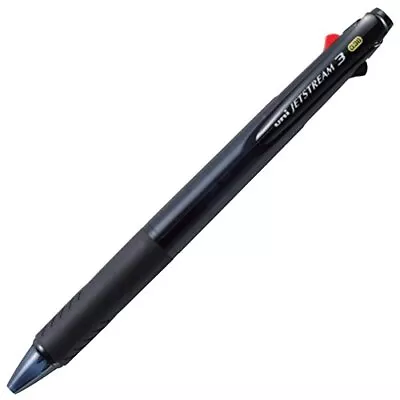 Ballpoint Pen Jetstream 3 Color Black Red Blue Ink 0.38mm Transparent Blac... • $13.49
