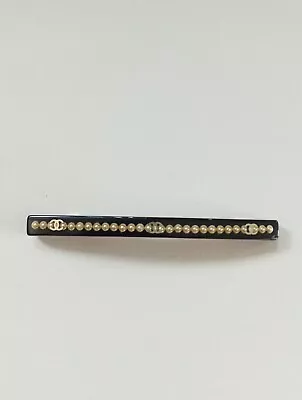 Vintage CHANEL Black And Faux Pearl Resin Barrettehairclip/band 1950/60s A/F • £75