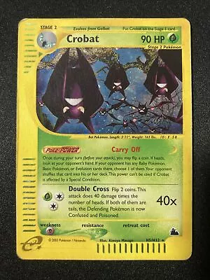 Pokemon TCG Crobat (Rare Holo) - Skyridge H5/H32 • $89