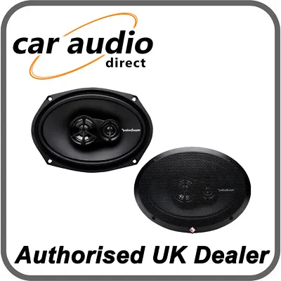 Rockford Fosgate R169X3 130W 3-Way 6x9 6x9  Car Audio Speakers Oval Rear Shelf • £76.49