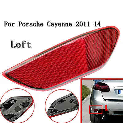 $17.97 • Buy Left Rear Bumper Trim Reflector Red For Porsche Cayenne 2011-2014 # 95863110500