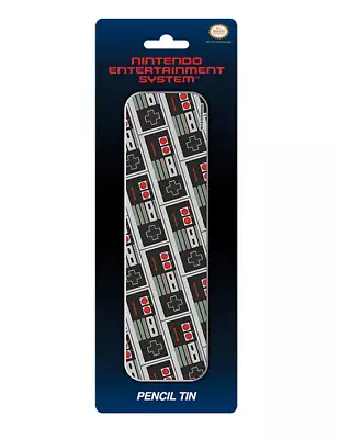 Nintendo NES Controller Official Classic Logo Metal Pencil Case Box Retro Gaming • £5.95