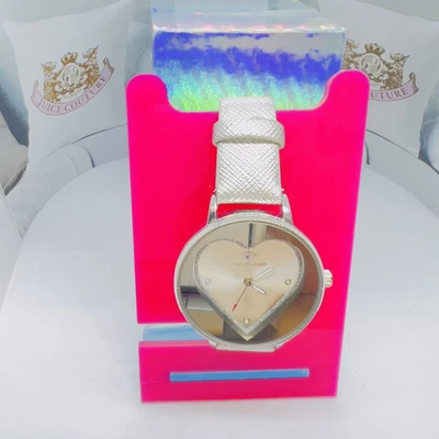 £25 • Buy JUICY-COUTURE Ladies Watch? Used, JC/1235, Silver Heart REDUCED £25