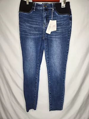 Judy Blue LA Womens Maternity Skinny Fit Jeans JB9806 Raw Hems Size 11 NEW! • $39.99