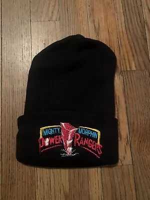 Vintage Mighty Morphin Power Rangers Beanie 90s Black • $20