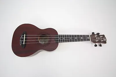Luna Guitars Vintage Mahogany Soprano Ukulele Satin Red UKE Model VMS RDS • $41.95