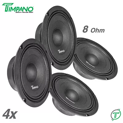 4x Timpano Shallow Mount 8  PRO Audio Speakers TPT-MB8-8 SLIM 8 Ohm 2800 Watts • $119.80
