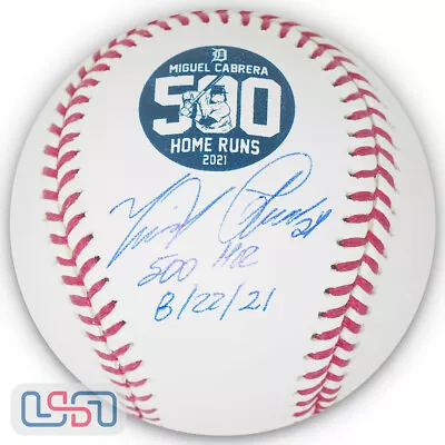 Miguel Cabrera Signed  500 HR 8/22/21  Rawlings 500 HR MLB Baseball JSA Auth • $274.95