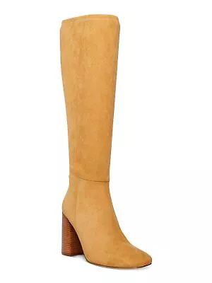 MADDEN GIRL Womens Almond Beige Padded Winslow Square Toe Block Heel Boots 10 M • $18.89