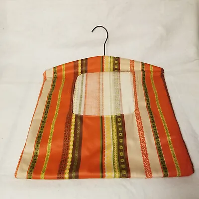 Vintage Clothes Pin Bag Clothespin Peg Striped Polished Cotton • $18