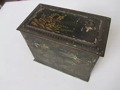 W & R Jacob Biscuit And Cake Tin - Rare Oriental Tea Caddy Design • £25