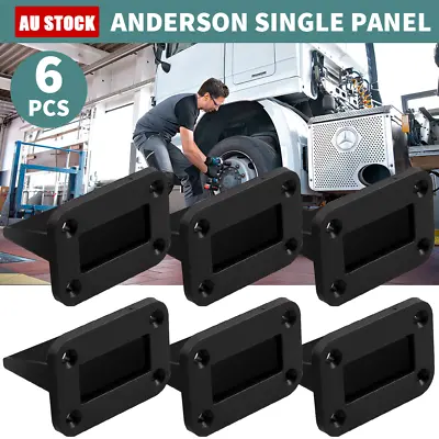 6 Sets Anderson Plug Flush Mount 50Amp Mounting Bracket Panel Cover For Caravan • $16.79