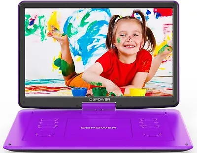 DBPOWER 17.9  Portable DVD Player 15.6  HD Swivel Screen 6Hours Rechargeable US • $97.39