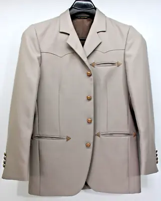 Vintage  Farah  Men's 40 R  Tan  Western Cut  Sport Jacket  Blazer • $49.95