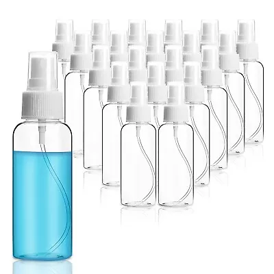 3oz Small Mini Water Mist Plastic Clear Perfume Plant Hair Travel Spray Bottles • $6.26