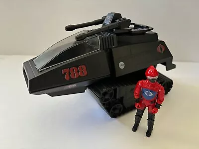 Vintage Hasbro G.I. Joe Cobra H.I.S.S. & Driver - Vehicle And Figure 1983 • $9.99