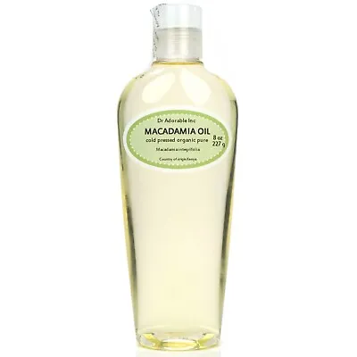 Pure Macadamia Nut Oil Organic Cold Pressed  *free Shipping!!!* • $64.98