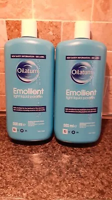 £5.50 • Buy Oilatum Emollient Light Liquid PARAFFIN 2X500ML  For Bath  Or Wash